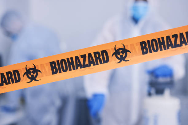 Professional Biohazard technician working in Hill, NH